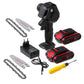 Mini Fierastrau cu 2 Acumulatori, 48V, Lama 15CM, Trusa Plastic Depozitare, LAMA+LANT CADOU + TRANSPORT GRATUIT!