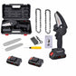 Mini Fierastrau cu 2 Acumulatori, 48V, Lama 15CM, Trusa Plastic Depozitare, LAMA+LANT CADOU + TRANSPORT GRATUIT!