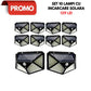 Azi la oferta! Pachet 10 x Lampa cu Incarcare Solara , Senzor de Miscare, 3 Moduri de Iluminare, 100 LED, Prindere pe Perete