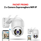 PACHET PROMO: 2 x Camera Supraveghere WiFi IP 355 Grade cu CONTROL PE TELEFON