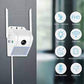 Camera de supraveghere IP WIFI Camera Jortan , Exterior , Conectare Telefon / PC, lampa de perete 32 LED-uri, night vision color, rezistenta la apa, FullHD 1920*1080, camera 2.0 MP, senzor miscare, alb