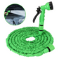 Azi la oferta! Furtun extensibil pentru gradina, lungime 15/30 m, aparat de udat inclus + Picurator Flori - Irigator Ghivece