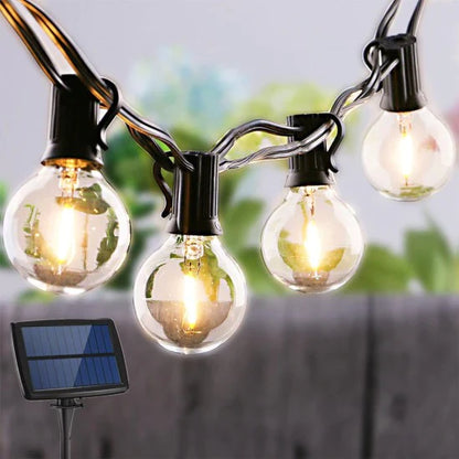 Oferta zilei! Ghirlanda luminoasa solara, 4 m - 12 becuri, interconectabila