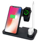 Statie incarcare/incarcator Wireless 4 in 1, cablu de incarcare type C