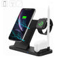 Statie incarcare/incarcator Wireless 4 in 1, cablu de incarcare type C