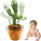 Jucarie Cactus Dansator - Canta, Imita, Danseaza, Acumulator, Incarcare USB, Verde