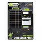 Panou solar 15/20W cu acumulator 1200/2400mAh, portabil, ABS, cu cabluri de incarcare device-uri