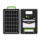 Panou solar 15/20W cu acumulator 1200/2400mAh, portabil, ABS, cu cabluri de incarcare device-uri