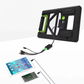 Panou solar 15/20W cu acumulator 1200/2400mAh, portabil, ABS, cu cabluri de incarcare device-uri