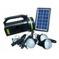 Kit sistem de iluminare LED GDLite GD2000A cu 3 becuri incluse, functie de Powerbank, boxa cu Bluetooth si Radio