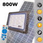 Proiector LED Slim cu Telecomanda si Panou Solar IP66