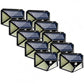 Azi la oferta! Pachet 10 x Lampa cu Incarcare Solara , Senzor de Miscare, 3 Moduri de Iluminare, 100 LED, Prindere pe Perete