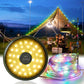 Ghirlanda luminoasa camping, lanterna, 8 moduri de iluminare si functie de baterie externa